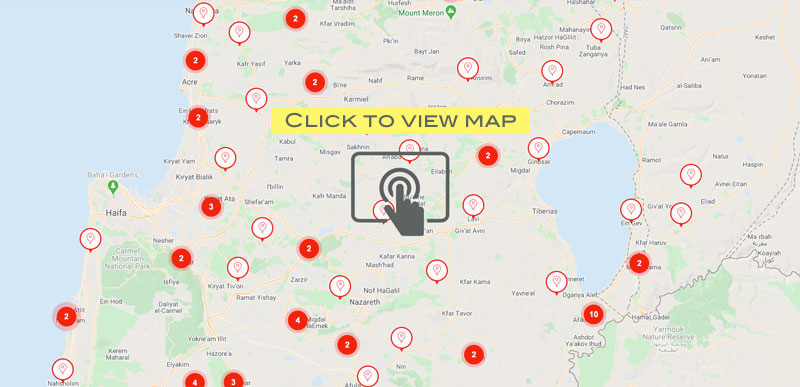 Visit a Kibbutz in Israel - Interactive Map of all the Kibbutzim in Israel