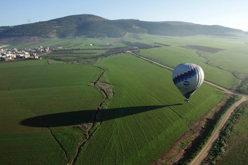 Sky Trek Hot Air Balloon Safaris - Visit Kibbutz Beit Hashita in Israel